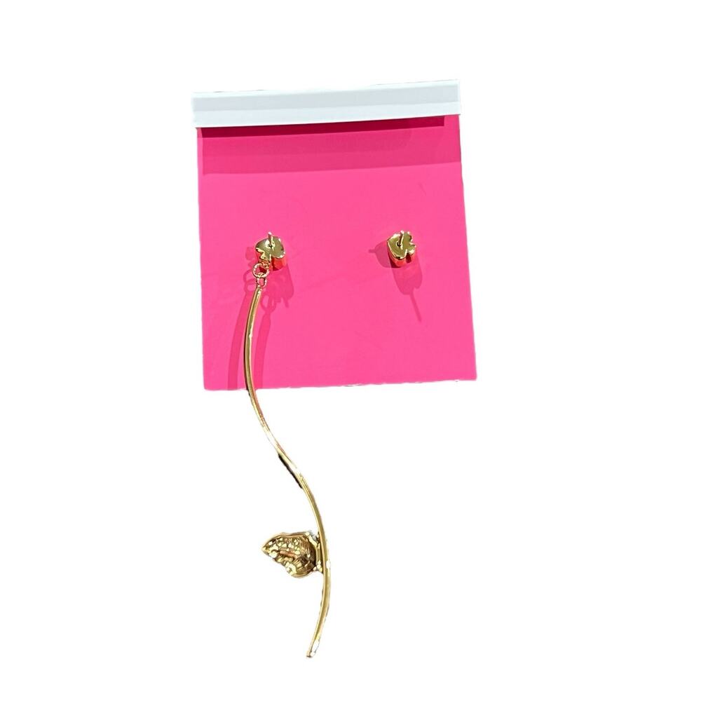 New! Kate Spade Into The Bloom Statement Earrings - Picture 4 of 8